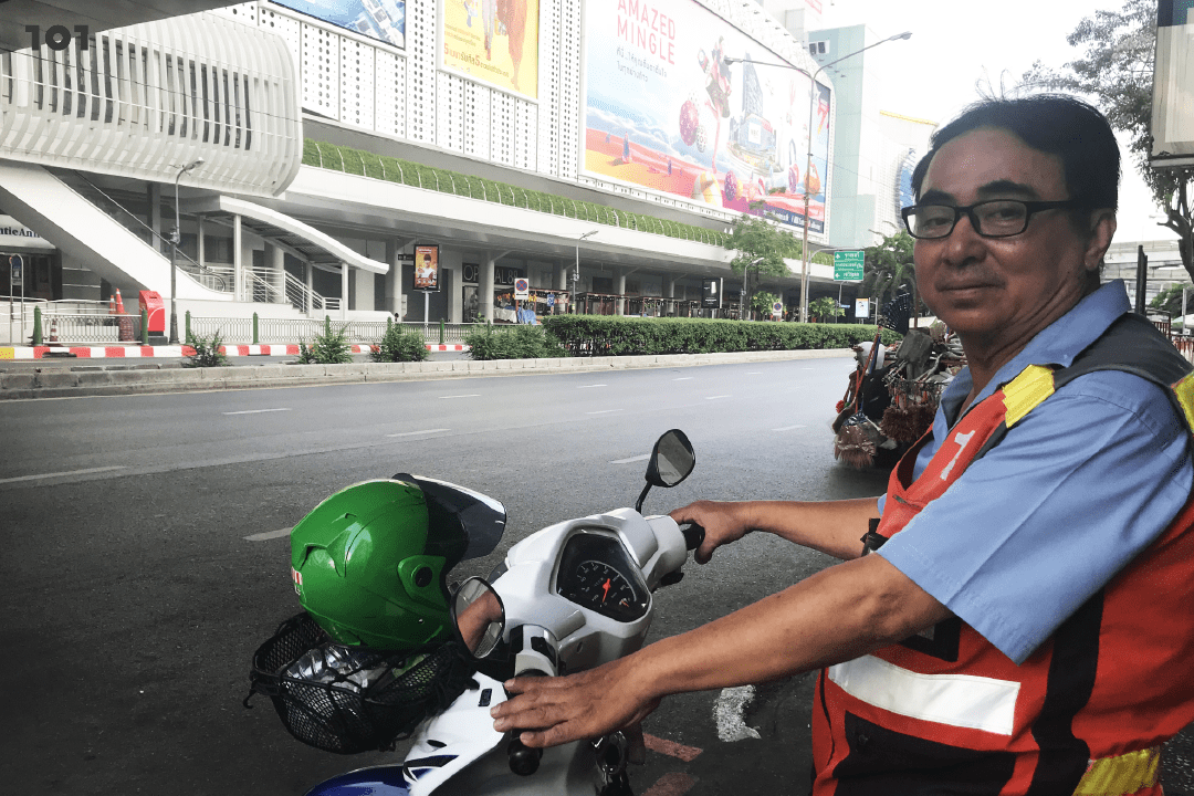 วินมอเตอร์ไซค์ มาบุญครอง PM 2.5