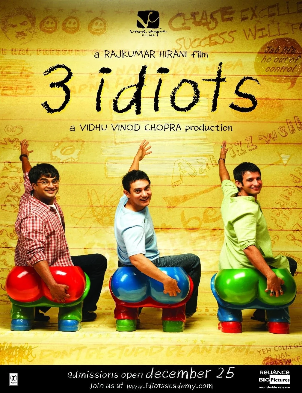 โปสเตอร์ภาพยนตร์เรื่อง 3 Idiots ซึ่งส่งผลต่อการเปลี่ยนแปลงเลห์ ลาดักห์ ไปตลอดกาล