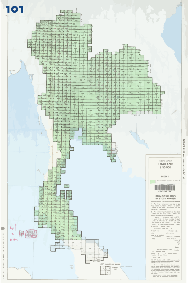 Requisition maps by stock number