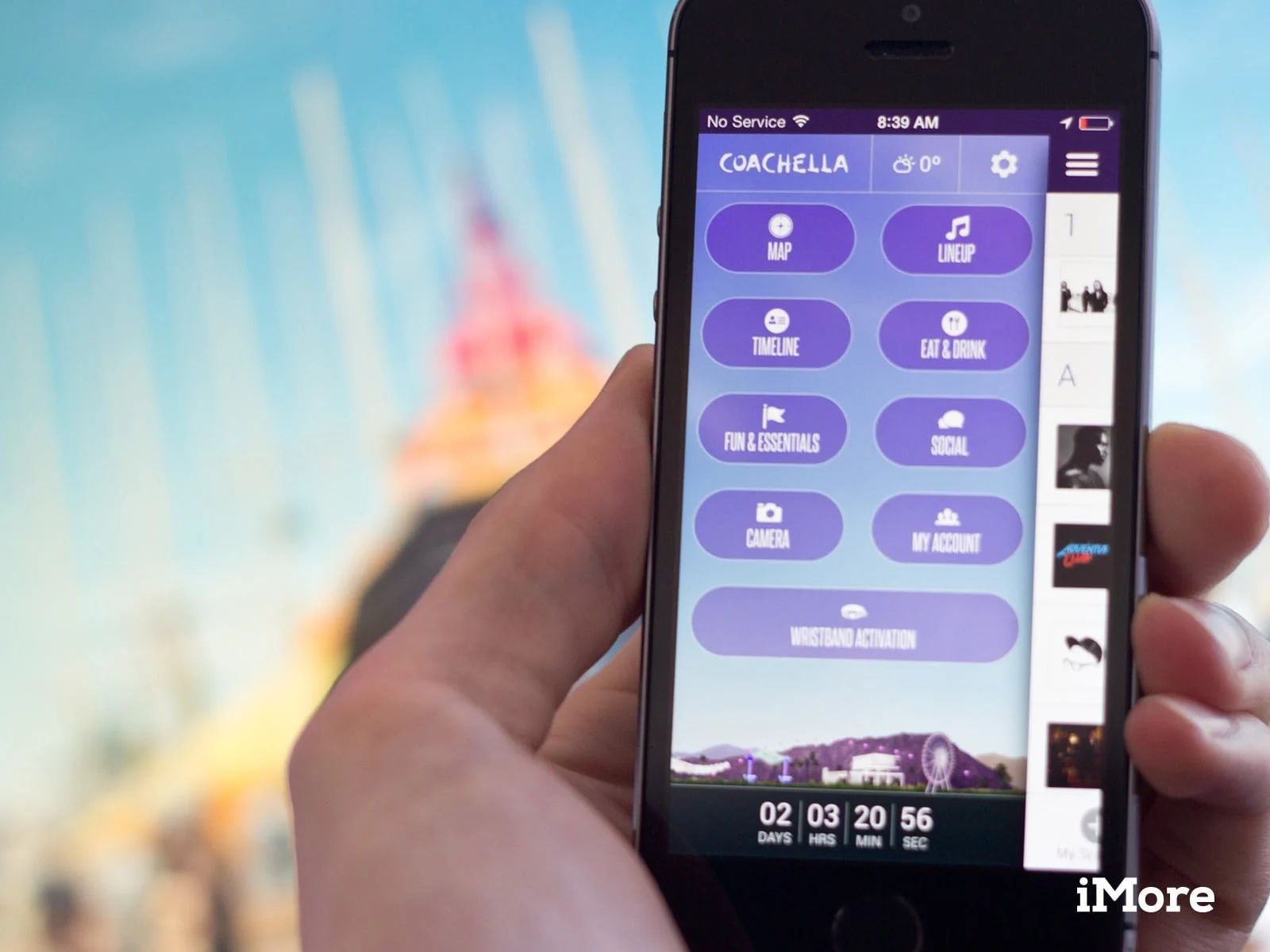 Coachella apps ที่ช่วยอำนวยความสะดวกต่างๆ