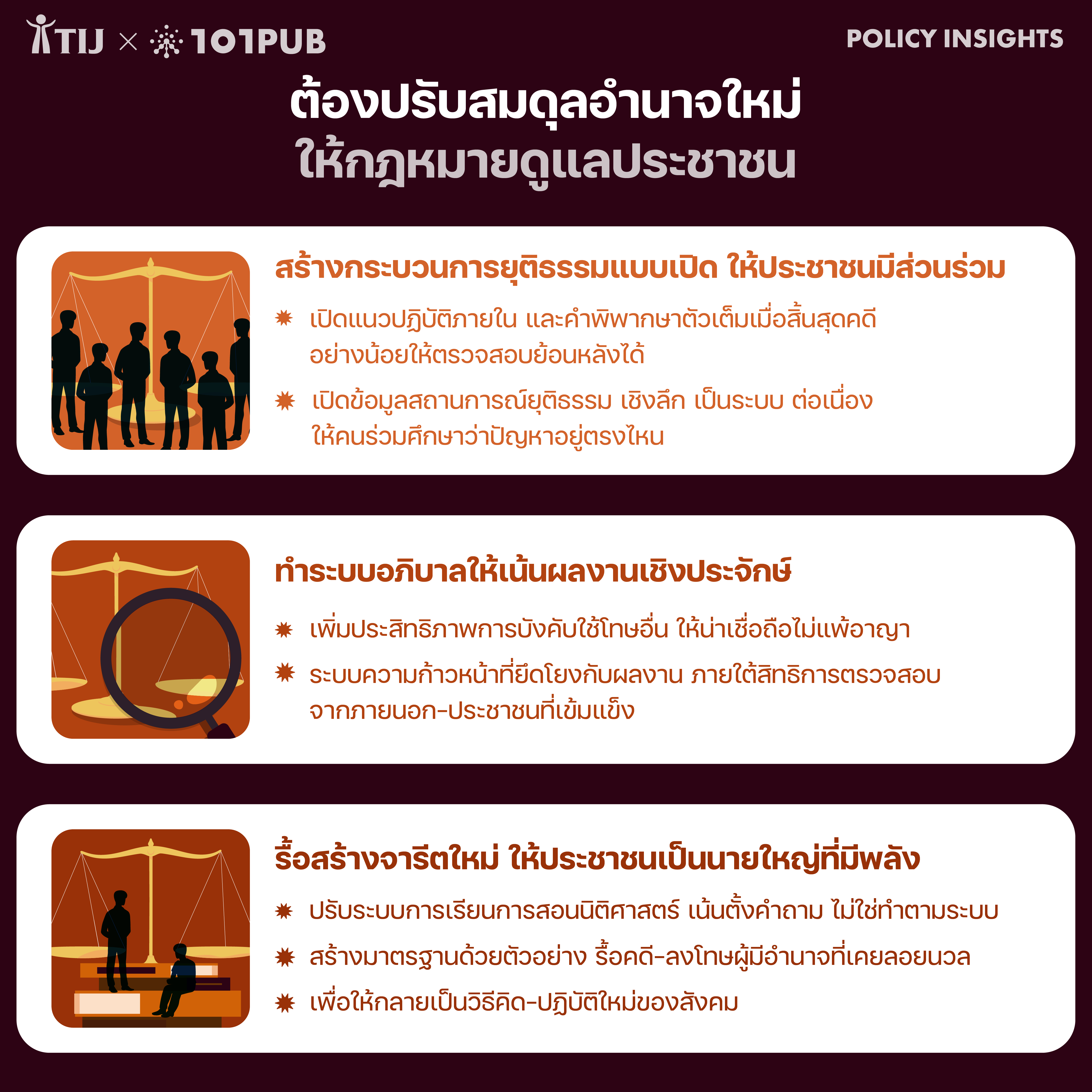 ต้องปรับสมดุลอำนาจใหม่ ให้กฎหมายดูแลประชาชน